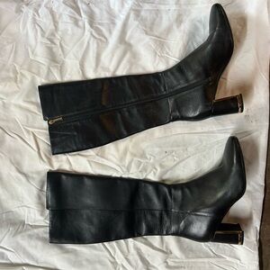 Karl Lagerfeld Black Heeled Boots